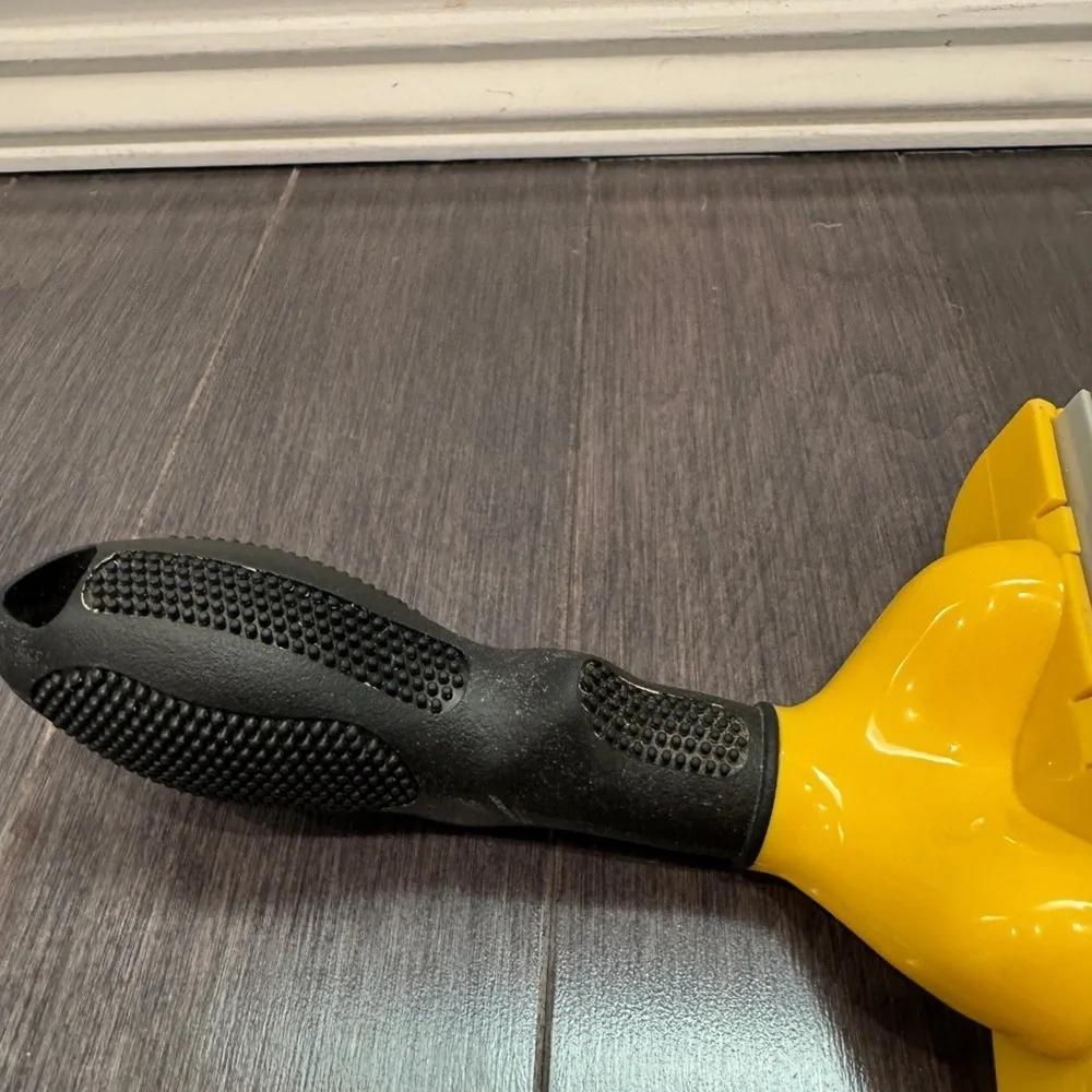 FURminator Undercoat Long Hair Deshedding Dog Cat Yellow Grooming Brush